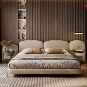 Moyi Lande Hoge kwaliteit fluwelen platformbed Set: modern meubelsontwerp voor volledige en kingsize slaapkamers
