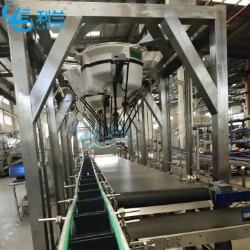 Automatic Delta Robot Unscrambler Sorting Machine for Bottles, Bags, and Boxes