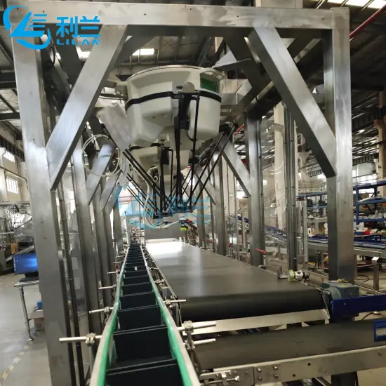 Automatic Delta Robot Unscrambler Sorting Machine for Bottles, Bags, and Boxes