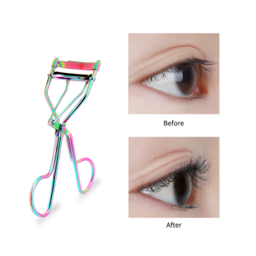 Customized Stainless Steel Shiny Colorful Eyelash Curler