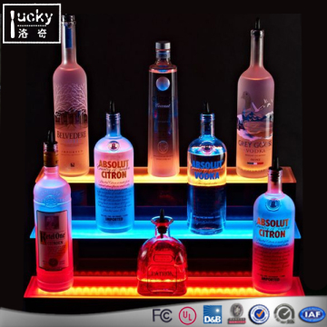 Liquor Bottle Shelves,3 tier Classic Graphite Acrylic Bottle Display