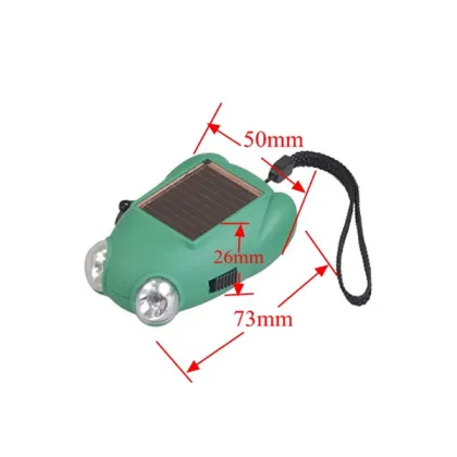 PVC Solar Dynamo Self Charging Flashlight for Kids