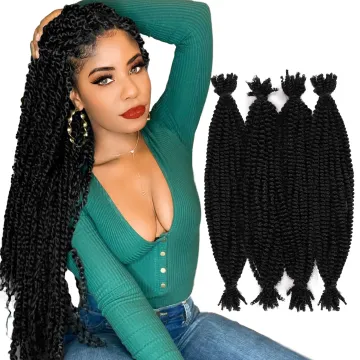 AliLeader New Wholesale Fashion Afro Curly Crochet Braids Hair Fluffed Separate Springy Twist Up 16 Inch Marley Hair Extensions