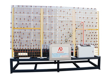 ADZLX1525 Glass Straight Edge Machine with Automatic Rotating Table in Brazil