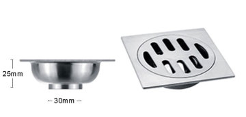 Sanitary ware shinning stainless steel bathroom deodorize chinese floor drain cover