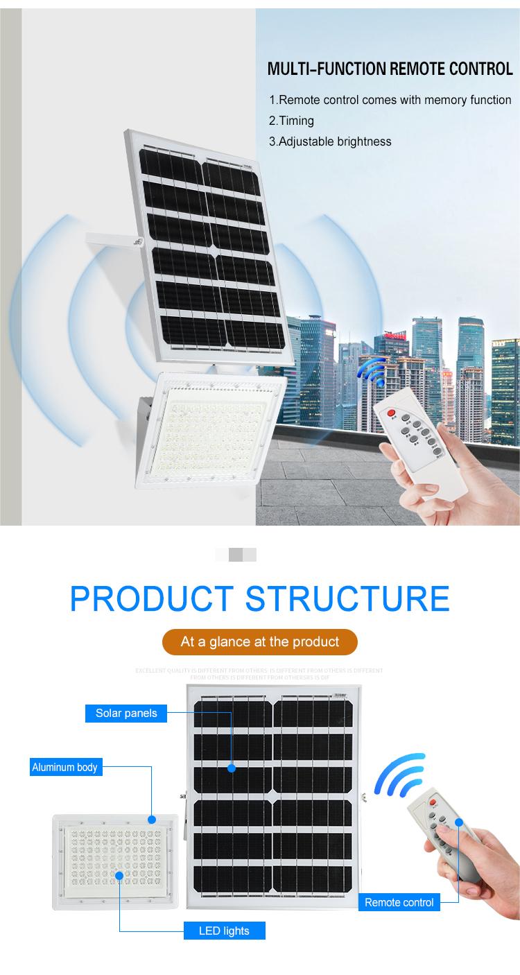 LED outdoor solar floodlights