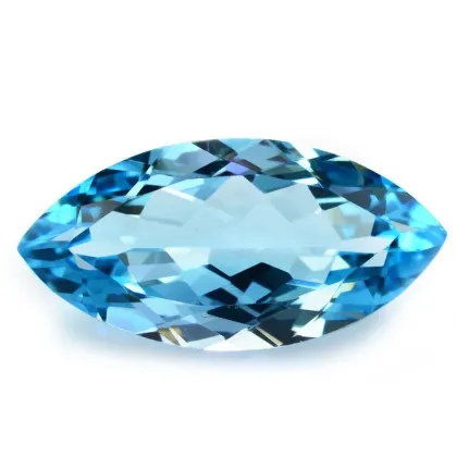 Marquise topaz Jewelry Making Natural Swiss Blue Topaz