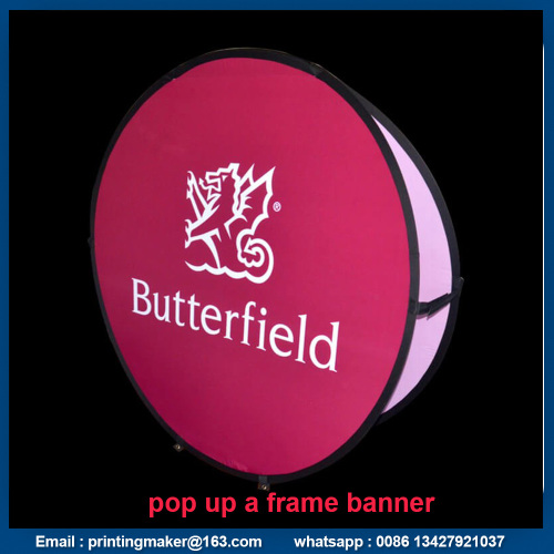 Fabric Oval Pop Up A-Frame Banner