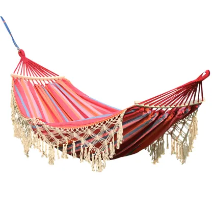 Wholesale Cotton Double Hammock Macrame - Heavy Duty Durable Hammocks with Tassels