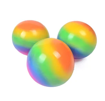 Squishy squeeze toys rainbow ball