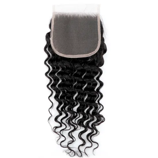 Wholesale 4x4 5x5 6x6 7x7 Swiss Lace Closure 100% Brazilian Human Hair Transparent Lace Closure HD Lace Closure frontal