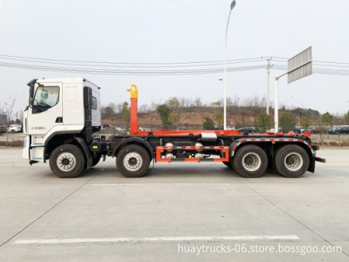 8X4 Liuqi Chenglong Hook Lift Garbage Truck - Roll On Roll Off