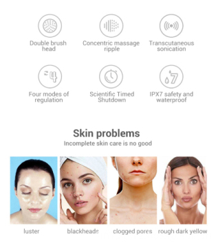 facial massager cleansing brush waterproof