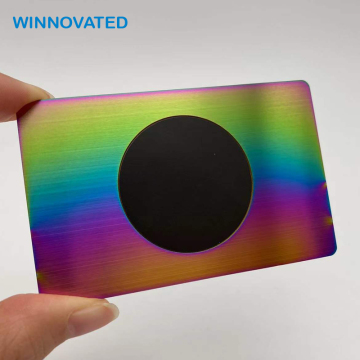 RFID NFC Metal Name Card with 0.8mm Chip