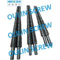 SKD61 Liner Bimetal 80/143 58/146 Twin Conical Screw and Barrel for PVC Extrusion