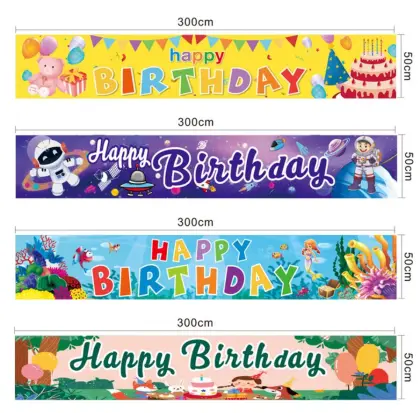 Chirld Happy birthday banner