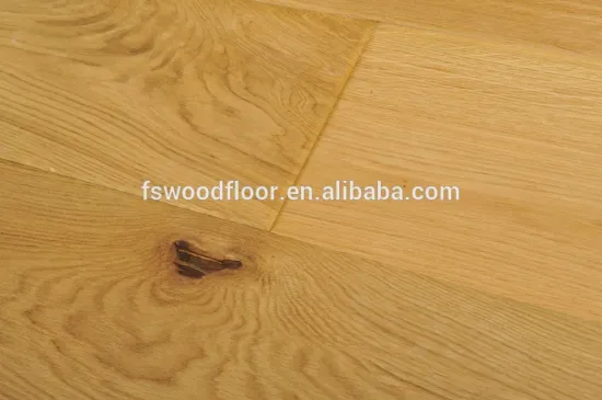 Natural Engineered Oak Brushed and White Oiled flooring