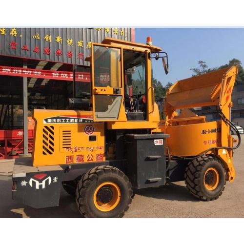 Self-loading Millstone Type Concrete Tractor Mixer