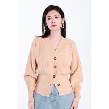 Casual Long-sleeved Woolen Cardigan