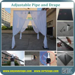 Adjustable Pipe and Drape for Indian Wedding Mandap Square Backdrops