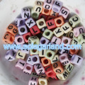 6x6MM Alphabet / Buchstabe Quadrat Würfel Perlen Schmuck Herstellung von Buchstaben Perlen