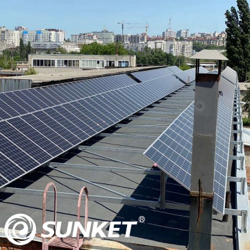 Panel mono de medio corte para el sistema solar.