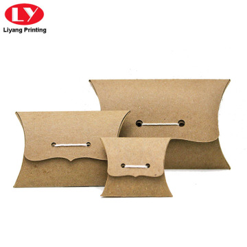 Pillow Style Soap Packaging Box with Ribbon Bow