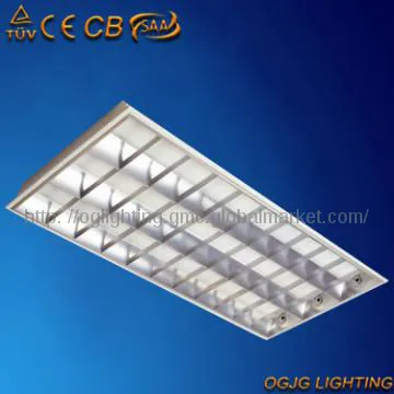CE T5 Recessed Grille Light Fittings for 28W
