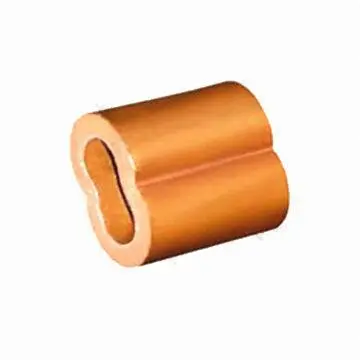 Copper hourglass sleeves, ferrules