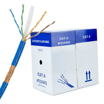 High Quality CCA AICO SFTP CAT6 Armoured Cable 24AWG 305M Box