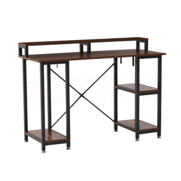 Modern Light Luxury Design Ergonomics Work Table for Hostel School Apartment Metal Study Desk for Adult Use