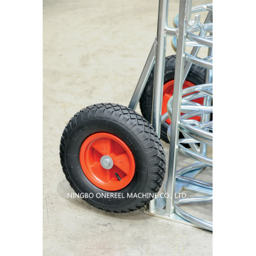 Zink vergulde skelet reel stand en trolley