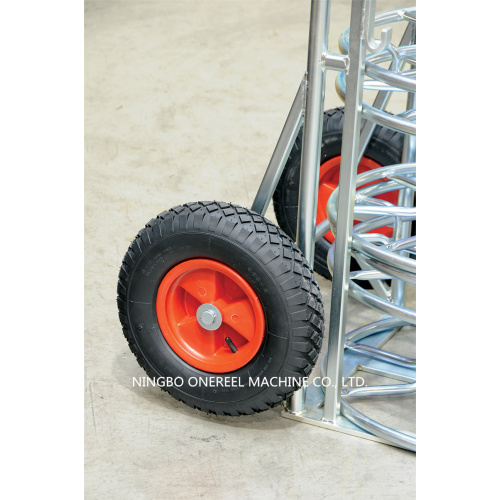 Zink vergulde skelet reel stand en trolley