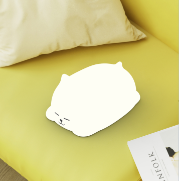 RGB Light Bedside Lamp with Dimmer and Silicone Rubber Warm Night Light