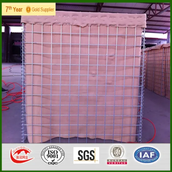 Welded gabion/Hesco Barriers/Blast Wall/Bastion/gabion box For Afghan market (manufacture)