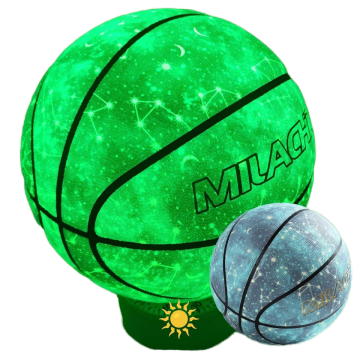 Luminous Basketball: Glow in the Dark Leather Indoor-Outdoor Size 7, 6, 5 - OEM ODM Available as Youth and Adult Gift