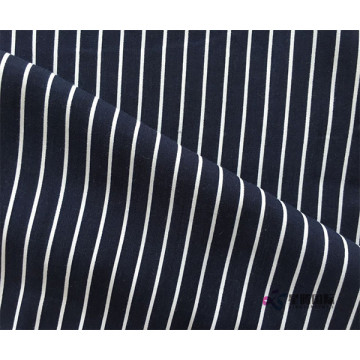 White Stripe Printed 100% Rayon Fabric