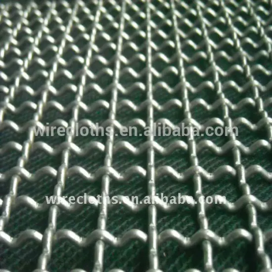 square hole crimped wire mesh(14 years integrity factory)