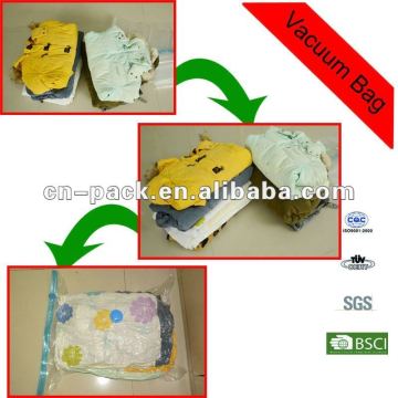 Hand Roll Style PA+PE travel vacuum storage bags Language Option French