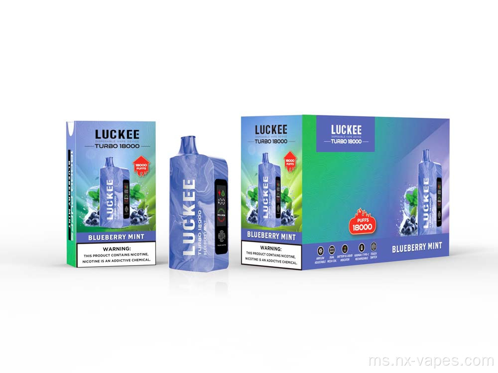 Luckee Vape Turbo 18000 Vape Vape Borong