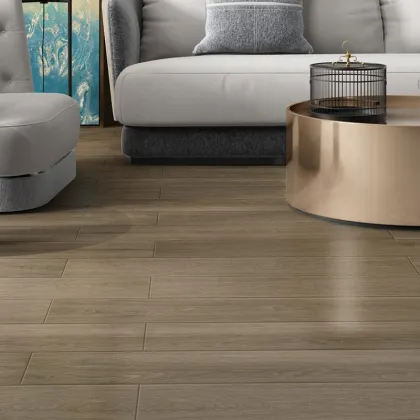 Solid Wood Imitation Porcelain Floor Tiles 200x1000mm Wooden Tiles