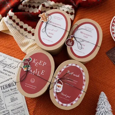 Customized Christmas Red Gift Box