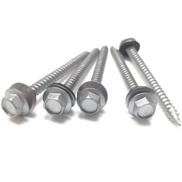 Factory Supply: Hex Head Self-Drilling Screws with Washers and Tapping Function