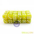 Bescon 12mm 6 Sided Dice 36 in Brick Box, 12mm Six Sided Die (36) Block of Dice, Marble Yellow