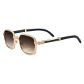 White Diamond Buffalo Horn Sunglasses