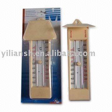 Household plastic maximum minium thermometer