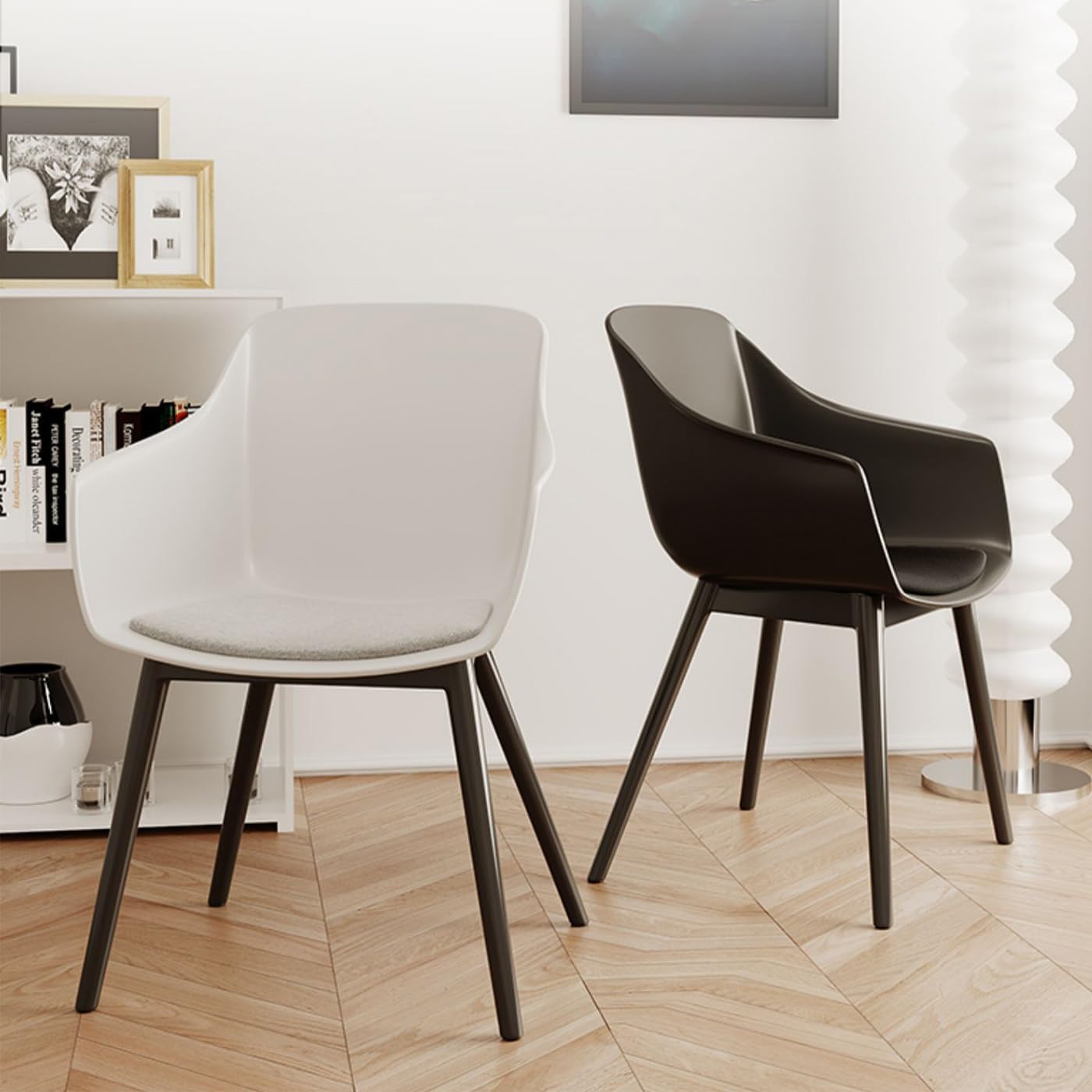 Square Plastic Chair in Multicolor