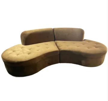 curved sectional fabric recliner sofa for living room