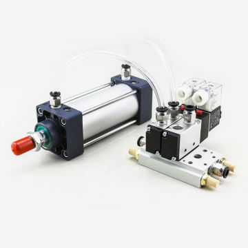 Pneumatic System Components: SC Series Cylinder, Fittings, Valves, and PU Pipe