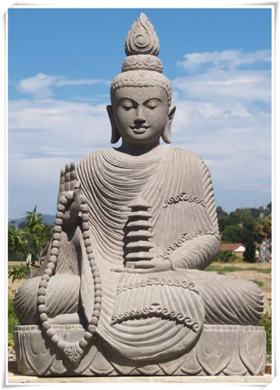 Large Outdoor Meditative Stone Buddha Statue for Sale